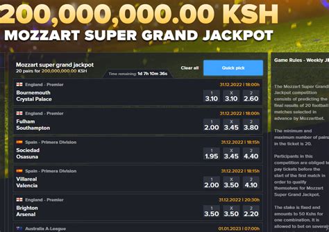 Mozzart :: Jackpot.